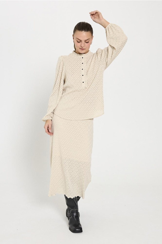 FQRIGGA BLOUSE 206875 MOONBEAM